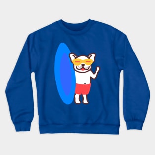 Dog Surfer Crewneck Sweatshirt